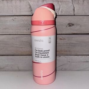 Owala 32oz Candy Cane Lane – Rare Limited Edition Pink Swirl NWT